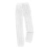 Perspective Swimsuit Cover Up Pants High Waist Adjustable Drawstring Solid Color Crochet Knitting Long Trousers
