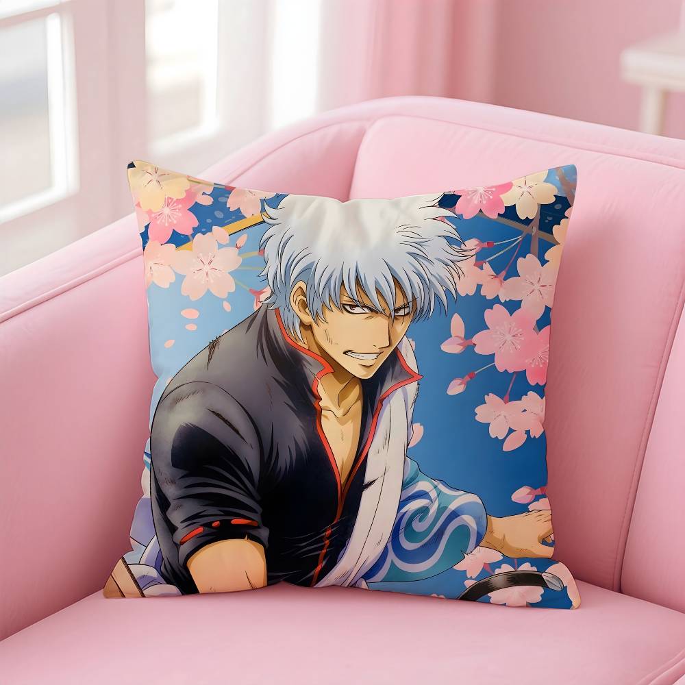 Anime G-GINTAMA Pillow Case pattern printing pillowcase living room sofa cushion cover bedroom room decor