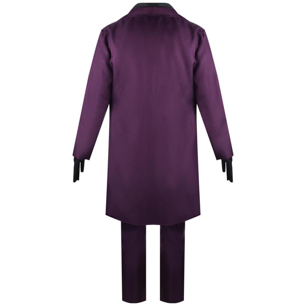 mewin Joker Cosplay Dark Halloween Costume, Batman, Knight, Disguise, Event, Purple, Men's (XL)