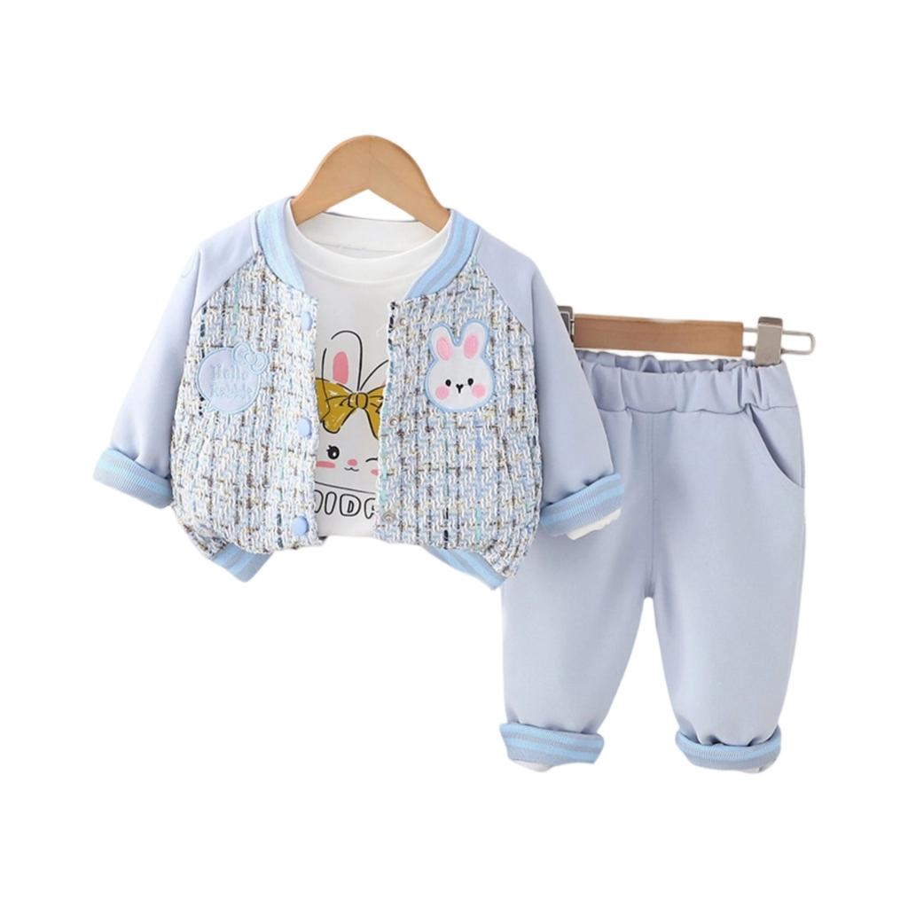 Kids Casual Long-Sleeve Set, Comfortable Daily Wear Outfits