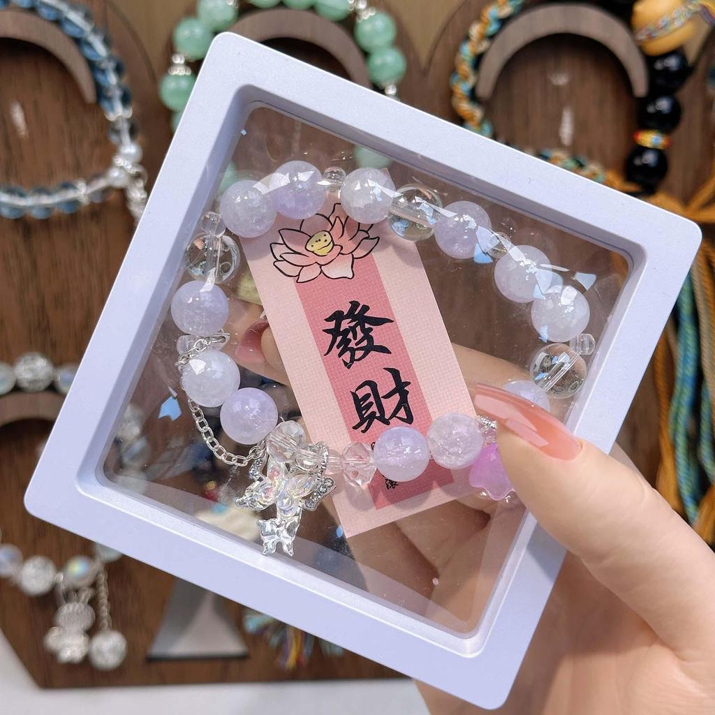 Colorful Imitation Crystal Beaded Bracelet for Women - Best Friend Birthday Gift and Cultural Creative Ornament