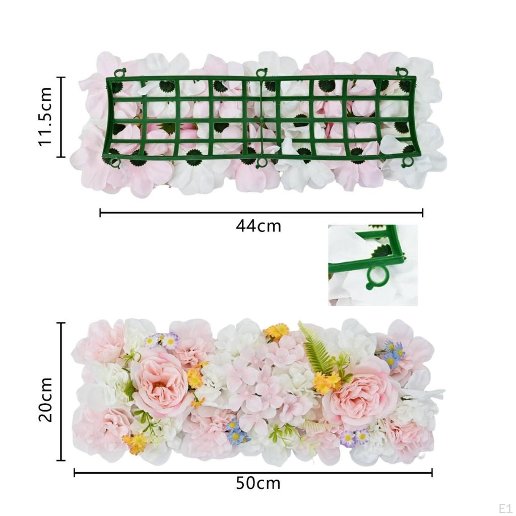Dahlia Garland with Daisies Full Artificial Flower Fake Floral Runner for Brides,