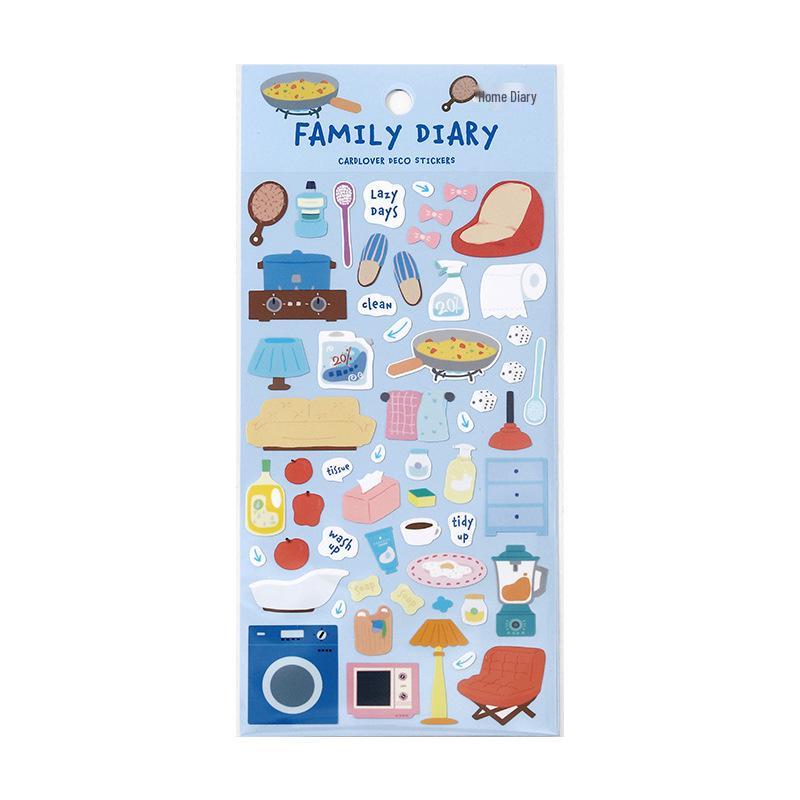 Scenery Sticker: Doudou Life Log Decorative Elements for Journals and Collages