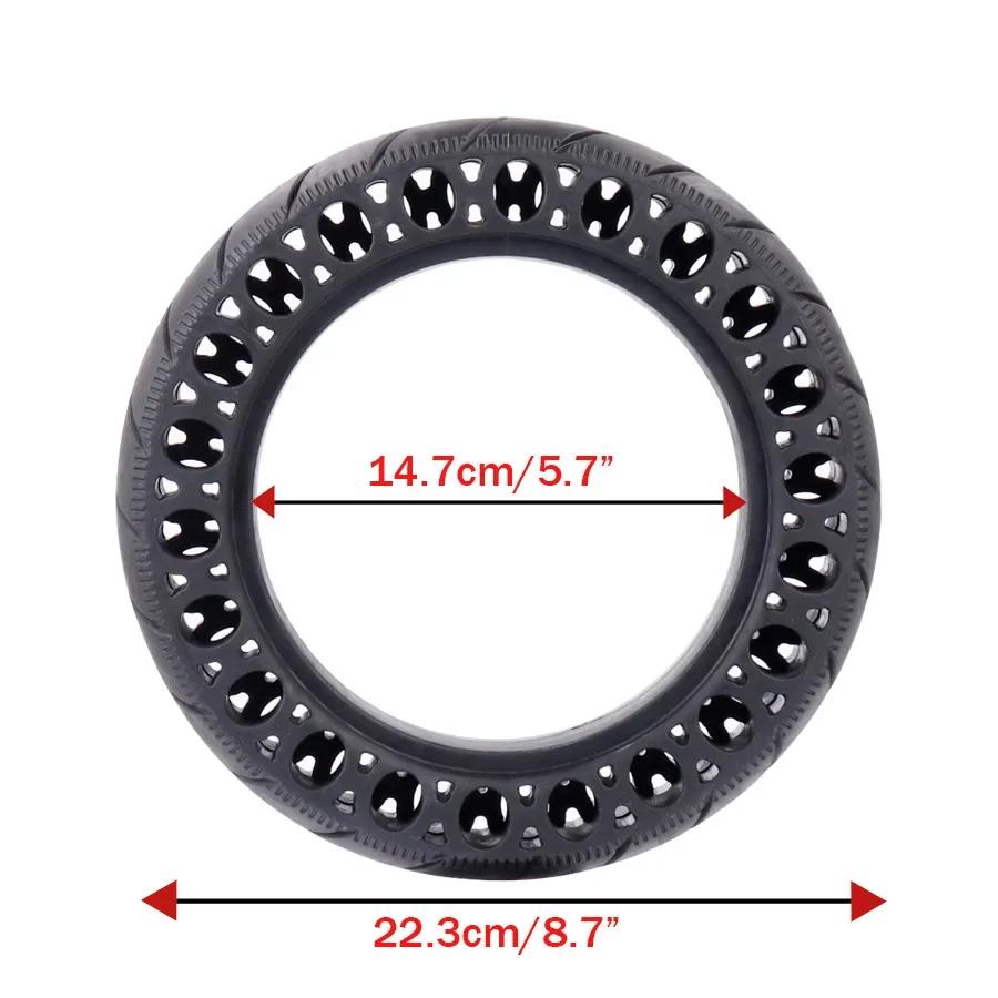 9.5inch Solid Damping Shock Absorber Tire For Xiaomi M365 Electric Scooter Non Pneumatic Tyre Solid Hole Honeycomb Rubber Wheels