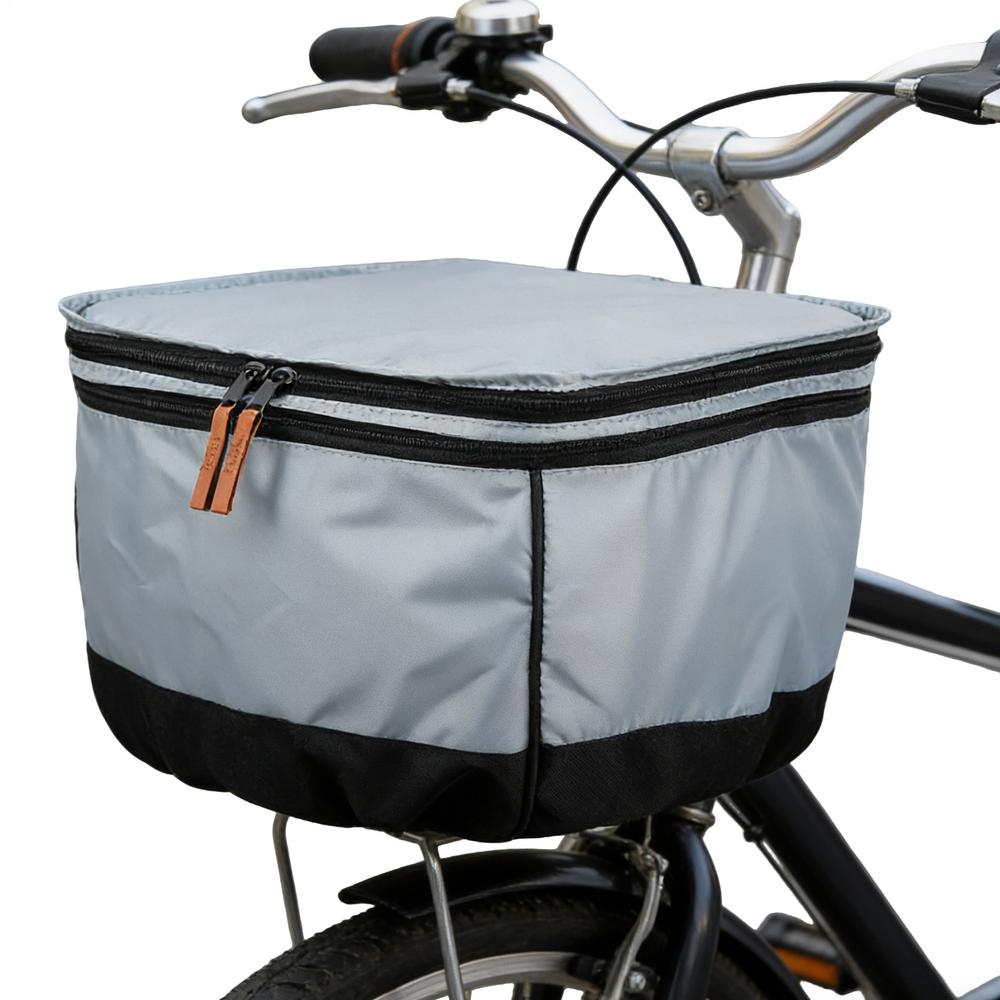 

Bike Basket Rain Cover Elastic Dust-Resistant Basket Tarp Rainproof Cover For Outdoor Daily Commuting Grocery Shopping Road Trip синий
