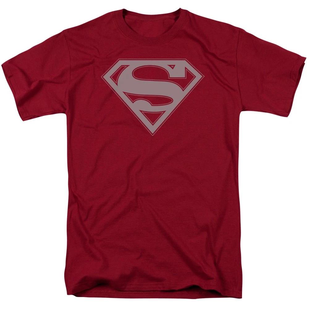 DC Comics - Superman - Crimson & Gray Shield - Unisex Children s T-shirt - Red 120
