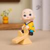 Cute Lucky Little Monk Figurines Resin Crafts Blessing Small Monk Sculpture Chinese Style Mini Monk Ornaments Bedroom