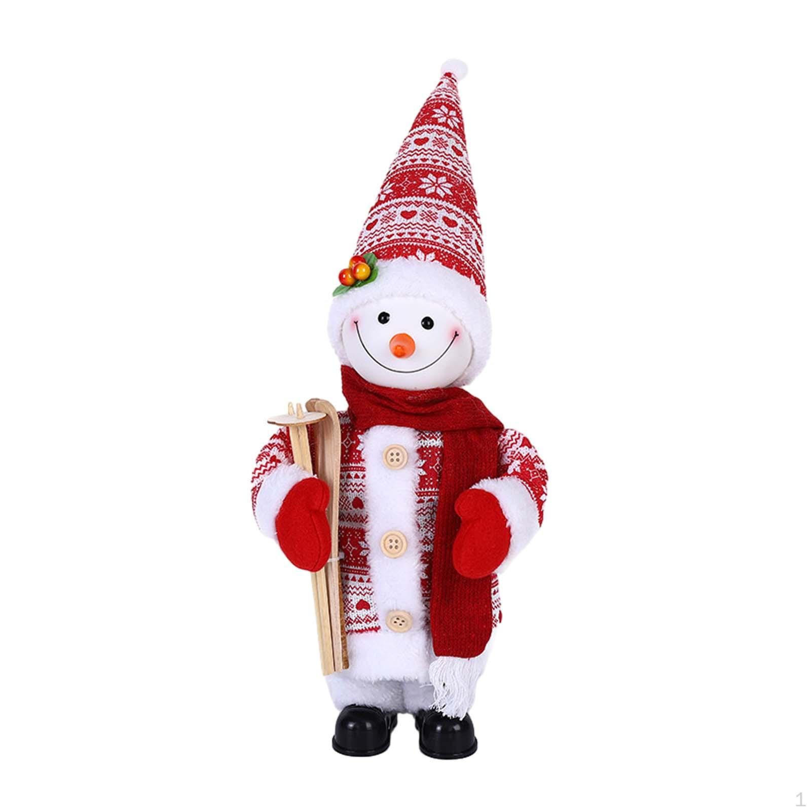 

Dancing Snowman Christmas Decor Gift Shaking Head Ornaments Doll Toy for Tabletop Festival