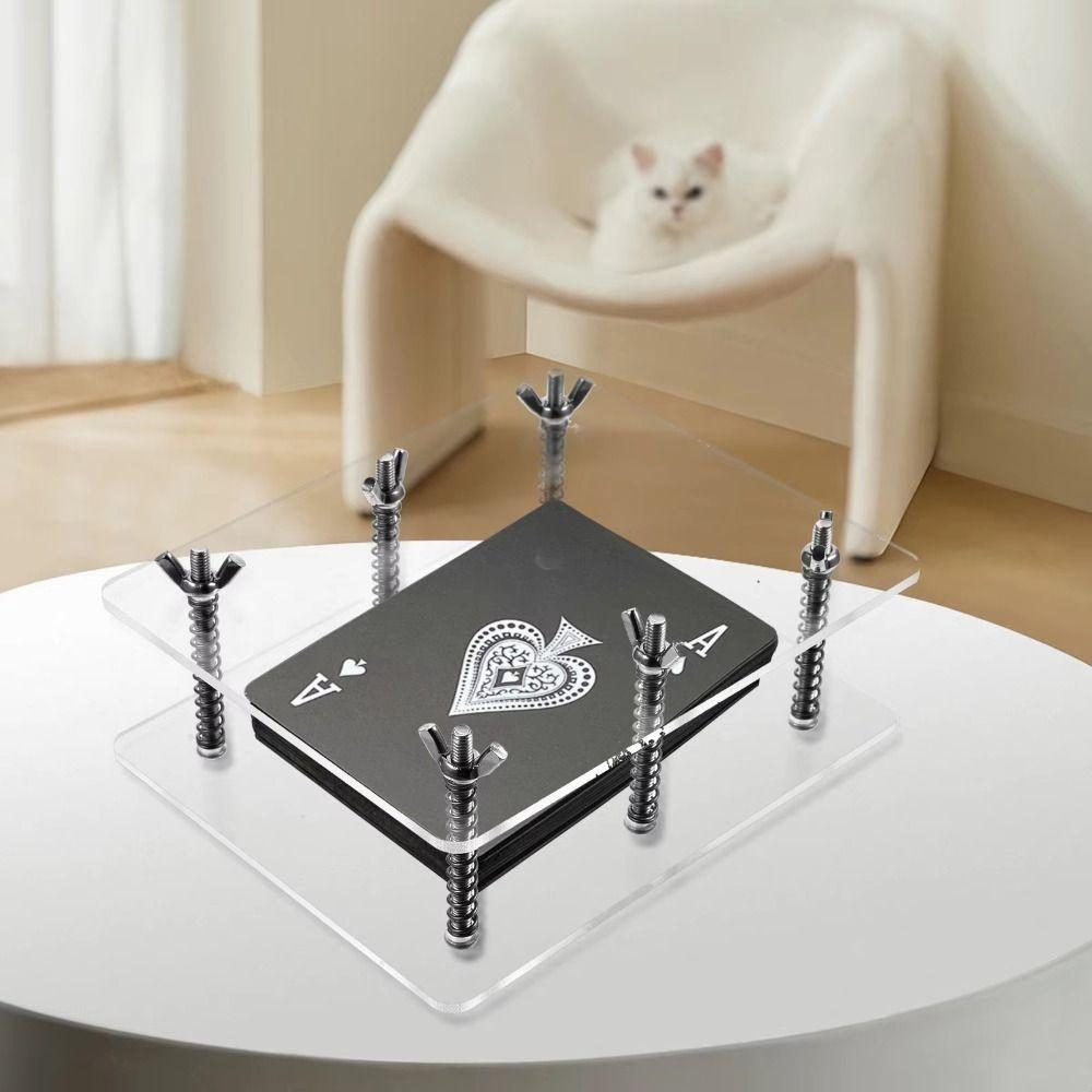 Flatten Tool Card Correcting Device Transparent Card Bending Corrector Family Games