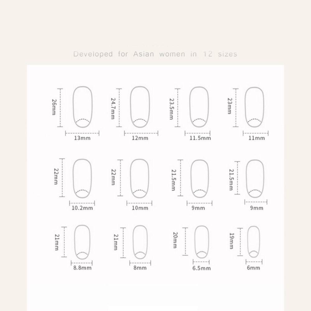 Unghie finte francesi Stampa ovale sulle unghie Punte per unghie per manicure fai da te