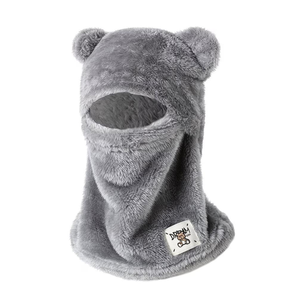Plush Pullover Cap Thickened Ear Protection Hat Kawaii Winter Hat Set Winter Warm