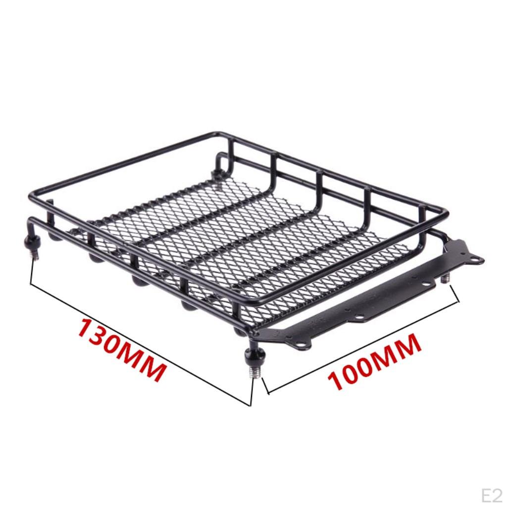 RC /10 Alloy Roof Rack W/ Round LED Light for Axial SCX10 Crawler Kits