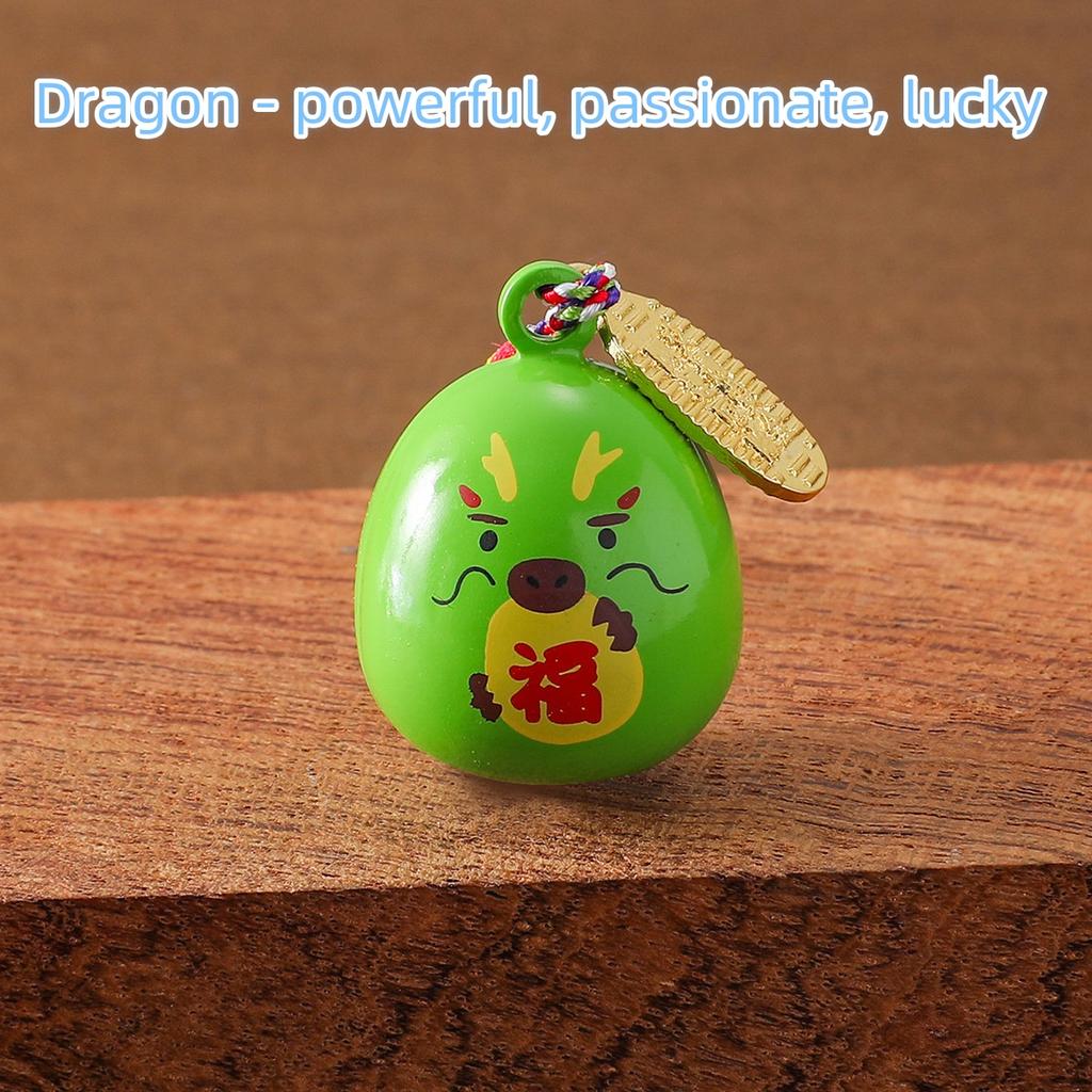 Ny Japansk Stil Sensoji Tempel Vattenljudsklocka Hänge Zodiak Omamori Lyckoamulett Liten Hängande Prydnad för Väskor Dekoration