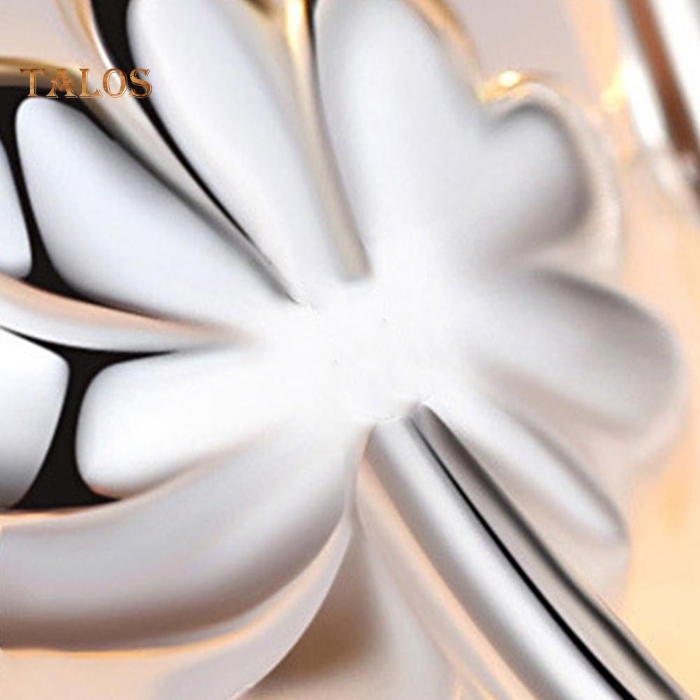 TJA Elegant Lotus Blossom Juster Åpne Finger Ring Brude Bryllupssmykker