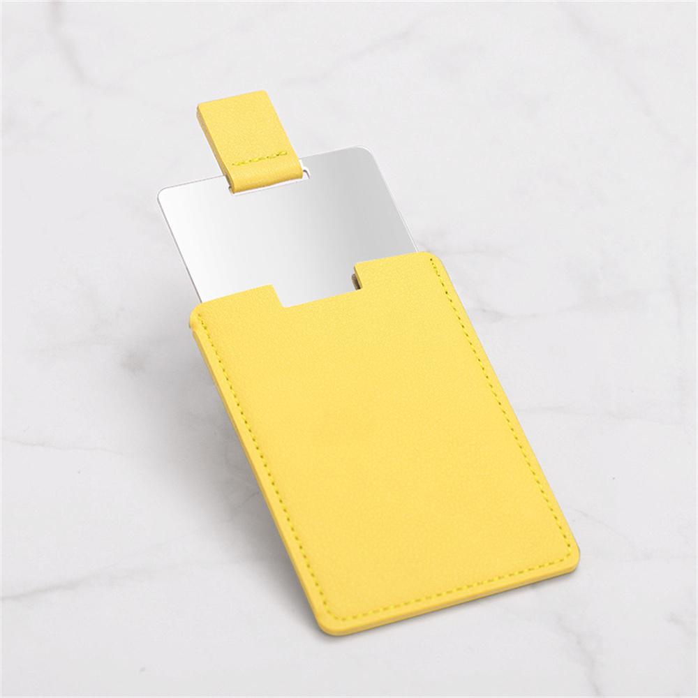 Stainless Steel Ultra-Thin Makeup Mirror Portable Vanity Mirror Compact Pocket Hand Mirror Pu Leather Cosmetic Mirrors 2025