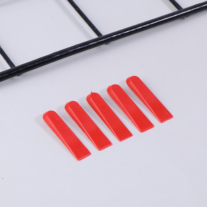 100Pc Reusable 5Mm Plastic Tile Wedge Spacer Leveling Clips Floor Locator Ceramic Tiling Laying Adjustment Construction Tool