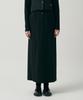 Mot Slit Band Long Skirt-Black