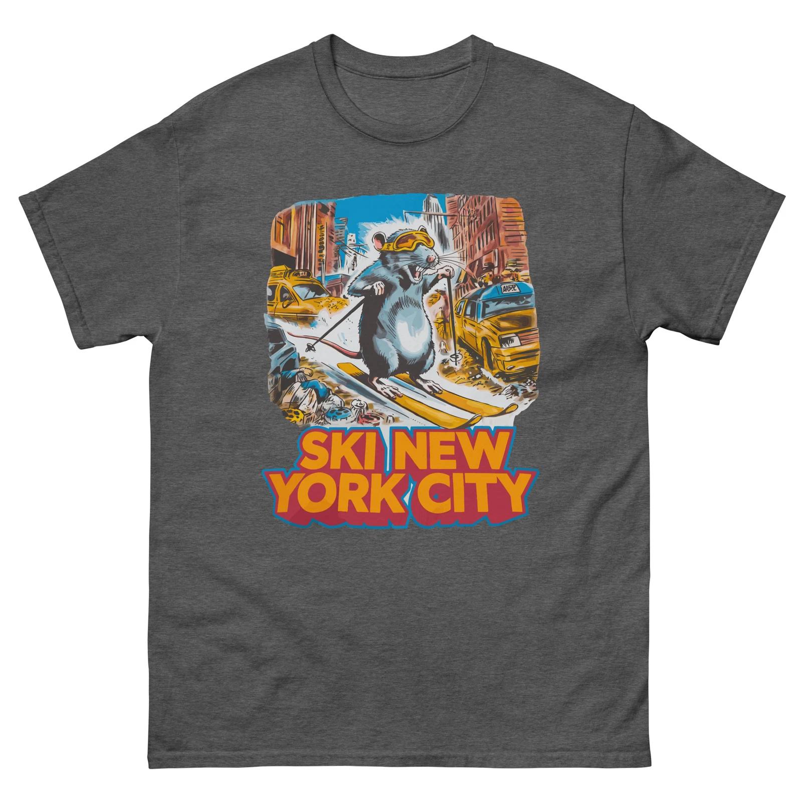 Ski New York City Rat NYC, Funny Rat Design, Skiing Rat, Unisex classic tee S
