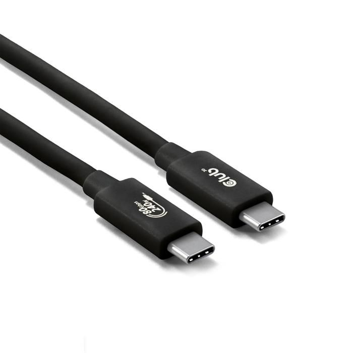 Câble USB C - CLUB 3D - 1,2m - 80 Gbit/s - 4K 540Hz - Alimentation 240W