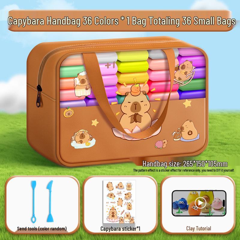 36-Color Clay Set for Kids - Multicolored Plasticine for Kindergarten and Primary School Projects