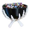 Halloween Candy Bowl Gothic Skeleton Hands Candy Storage Holder Multifunctional Halloween Organizer Holder Scary Home Decoration