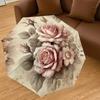 1PC Rose Floral Umbrella-8-Rib Reinforced, Automatic Open, Lightweight & Durable, Cute Fashion Accessory for Outdoor, Beach, or Casual Use, Beach Umbr
