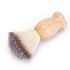 Men S Shaving Brush Soft Nylon Wool Solid Wood Handle Facial Beard Cleaning Grooming Shave Tool