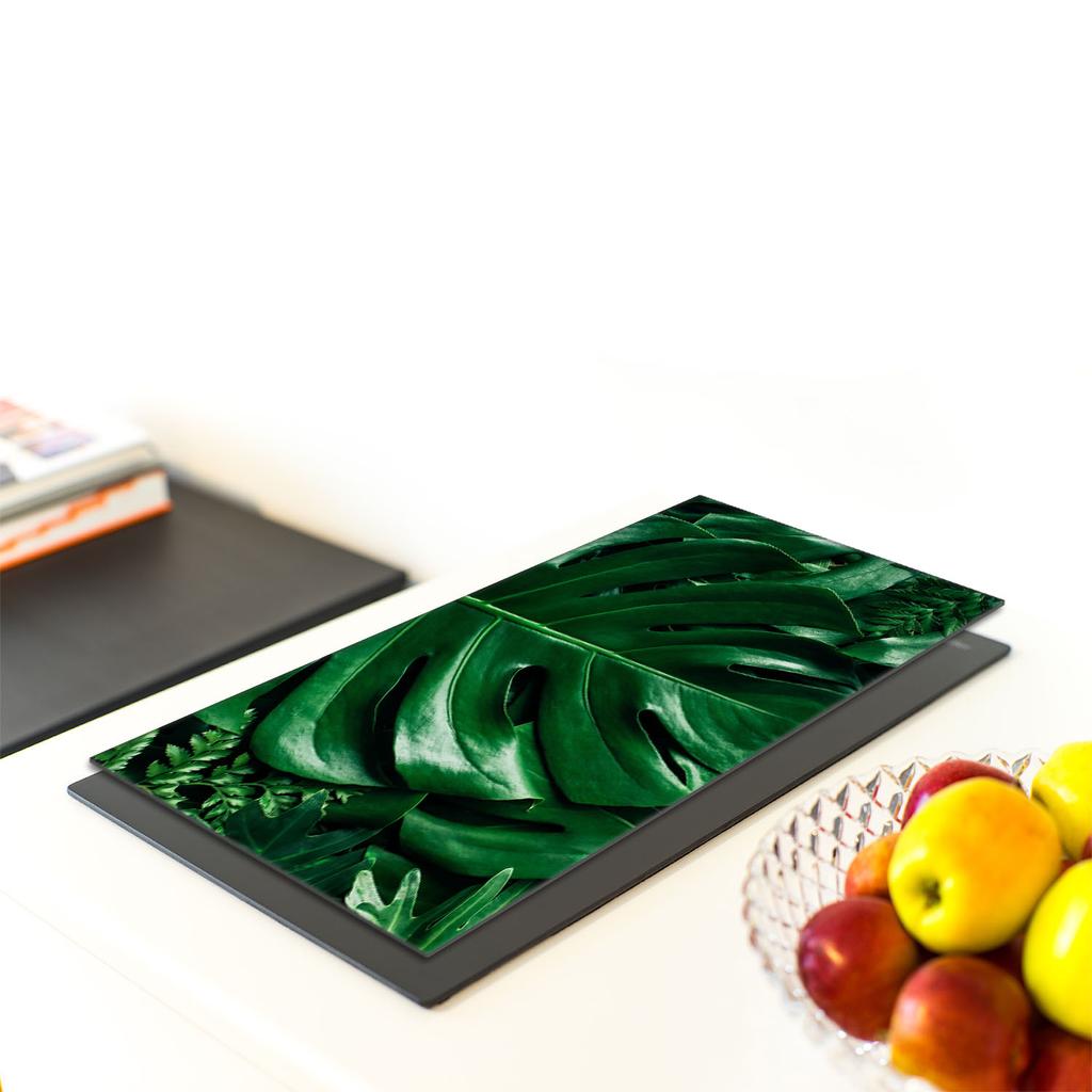 SZKLANA DESKA DO KROJENIA 30x52 Monstera