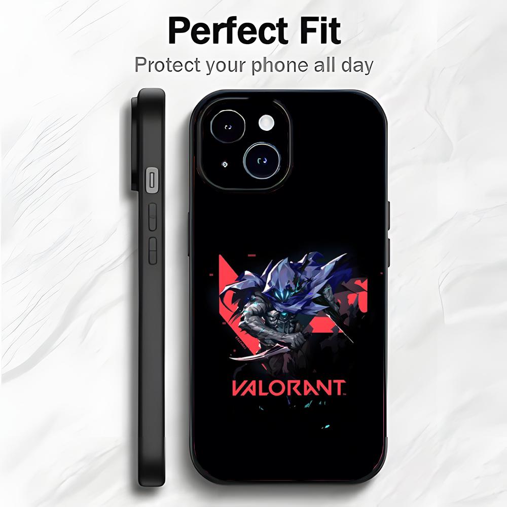 

Competitive Action Game V-Valorant Phone Case Phone Case Soft Packaging Lightweight For iPhone17 16 15 14 13ProMax iphone12promax