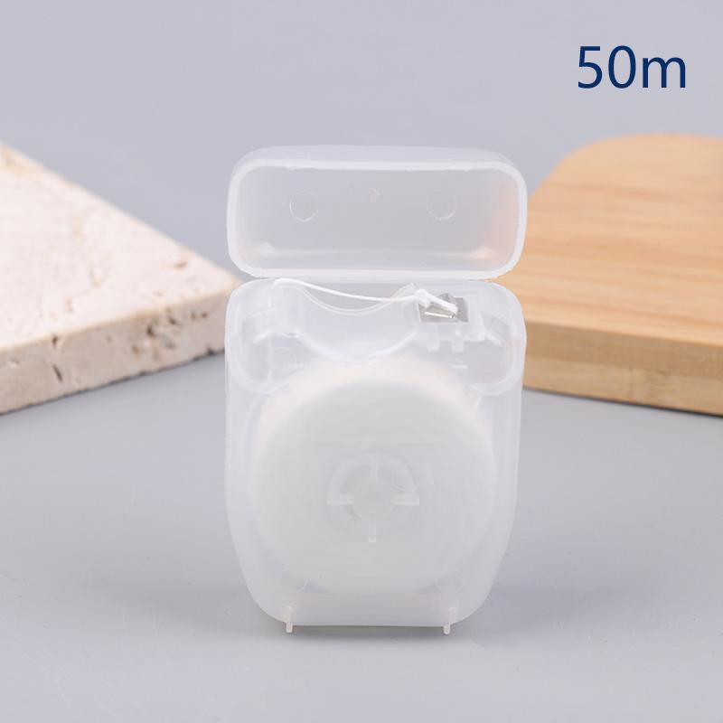 1 Roll Water Expanding Dental Floss Roll 50M Fluffy Floss Cleaning Oral Tools Adult Home Interdental Brush Deep Cleaning Tool чистый
