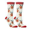 Unisex Xmas Funny Socks Cotton Knit Christmas Socks Santa Stockings Man Woman Lady Santa Claus