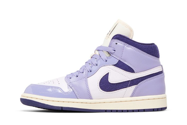Women's Sneakers Nike Jordan 1 Mid SE Chenille Sky J Light Purple (Women's)