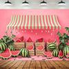 2D Summer Watermelon Stall Photo Backdrop Fruit Party Decor Cloth