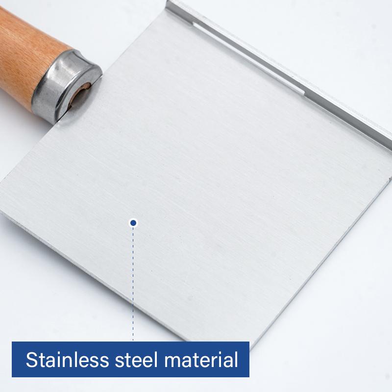 1Pc Dental Wax Spatula Dental Prosthesis Processing Wax Dental Laboratory Tools Aluminum Alloy Square Semi-Circular Wax Dam Tool