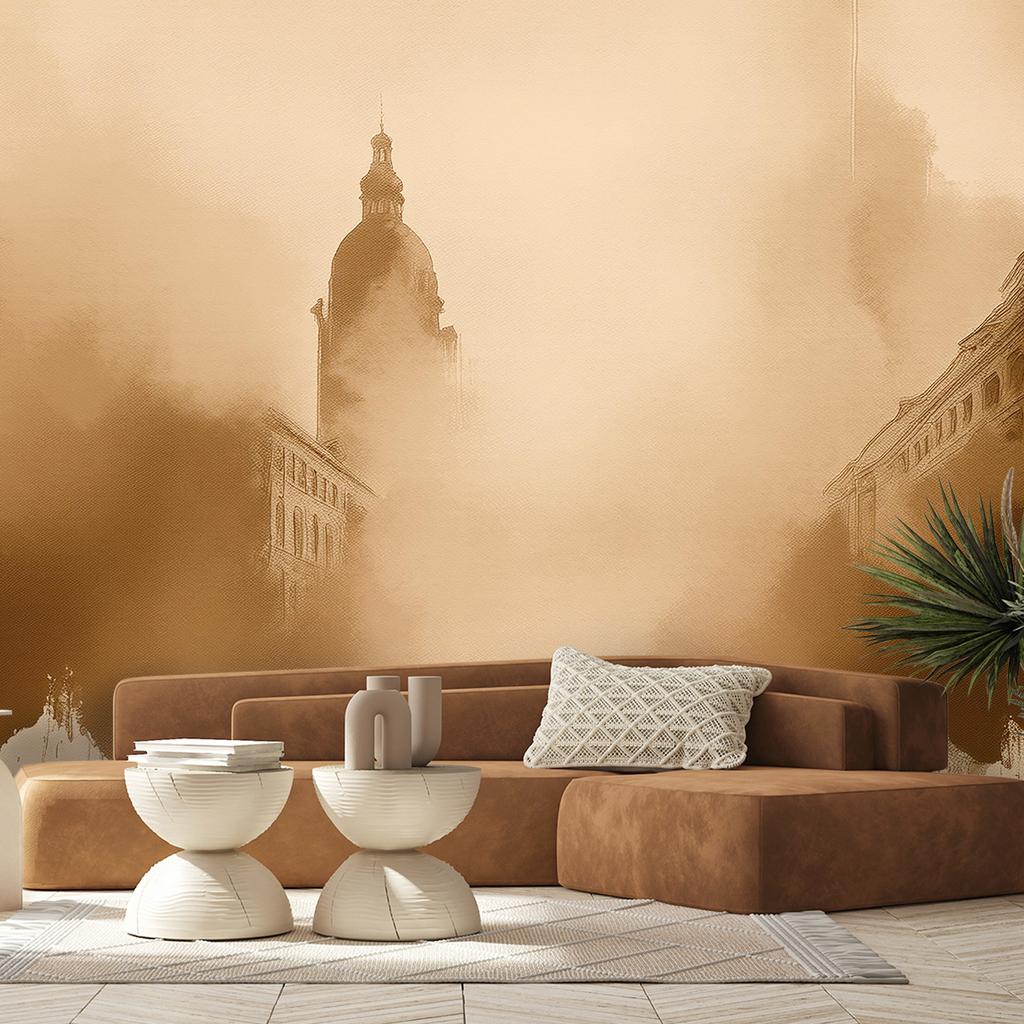 Wallpaper Retro Cityscape