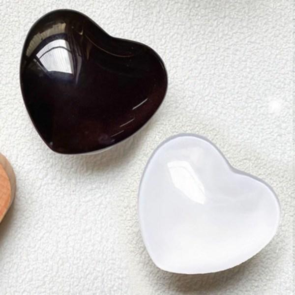 

ETTE 1+1 Heart Cell Phone GripTok Cell Phone Holder E01, 1 piece, 8. Black + White