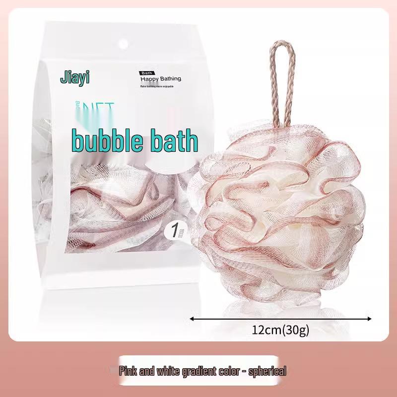 Super Soft Colorful XL Bath Flower Ball - Durable, Individually Packaged, Non-Fall Foam for Bath Use