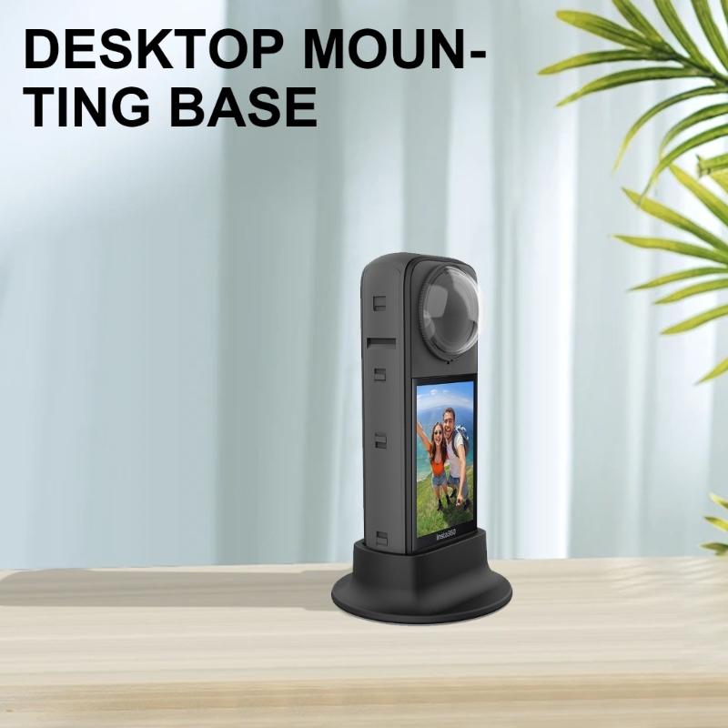 Secure Vertical Support Stand for X4 Action Cameras On Desk or Flat Surfaces For X4, Secure Desktop Camera Holder