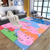 Peppa Pig Pattern Rug, Indoor/Outdoor Mat, for Picnic, Gameroom, Bedroom, Office, Living Room, Home Decor Carpet, Birthday Gift