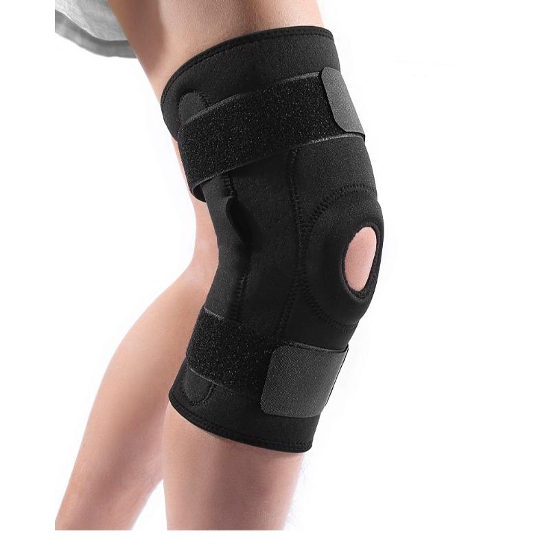Outdoor sports knee pads Non-slip mountaineering running fitness protective gear Double aluminum plate support Velcro pressure breathable knee pads