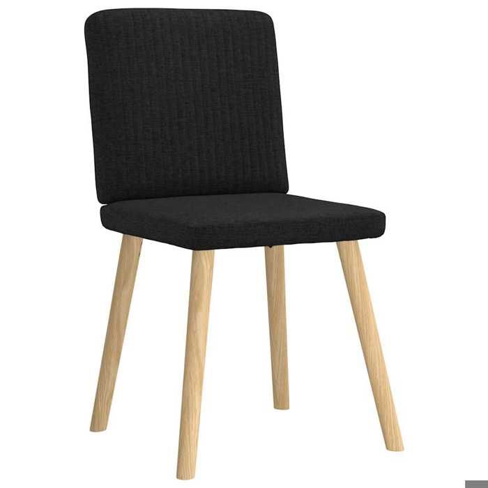 VidaXL Chaises à manger lot de 2 noir tissu 4101199