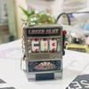 Mini Slot Machine Toy Keychain: Spinning Prize & Fruit Machine Accessories, Charms for Bags & Gifts