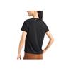 Asics Round Neck Comfortable Moisture-Wicking Quick-Dry Short Sleeve T-Shirt Women Tops Black 2012D050-001
