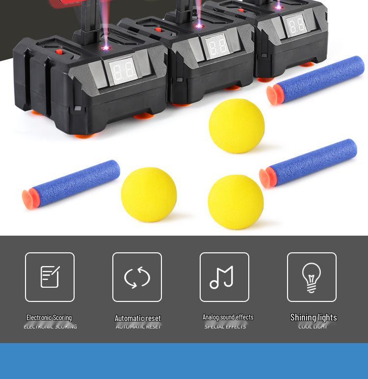 Electronic Target Shooting Game for Kids with Light & Sound Effects