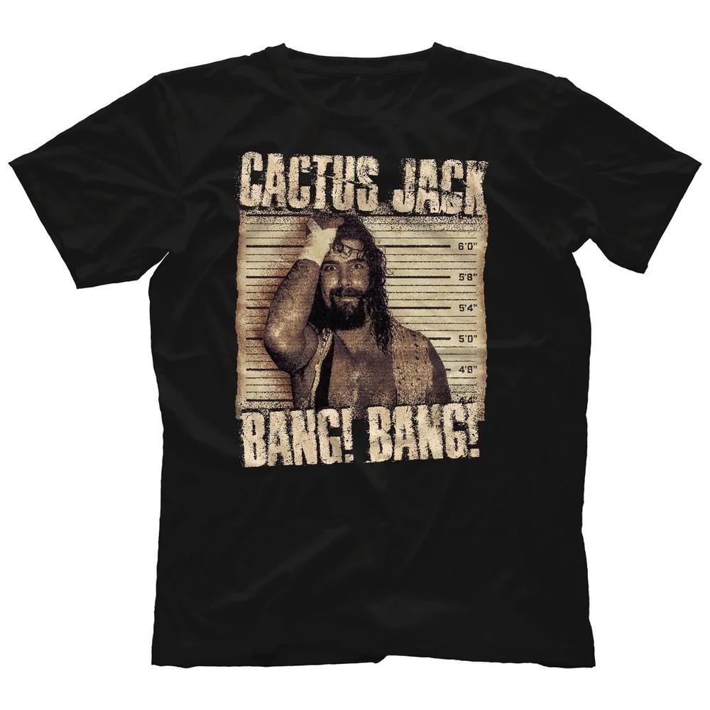 Мик Фоли продает Классическую черную унисекс футболку Cactus Jack S-5XL ND1090 XXXXL