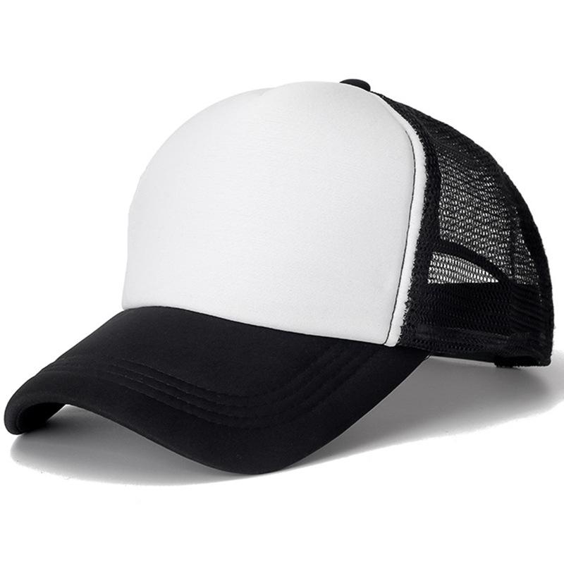 Czapka unisex Casual Plain Mesh Baseball Cap Regulowane czapki typu snapback dla kobiet mężczyzn Hip Hop Trucker Cap