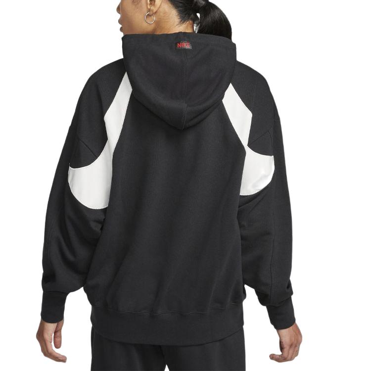 Nike Sweatshirts Women's Black Hooded Moderate Regular DQ6225-010