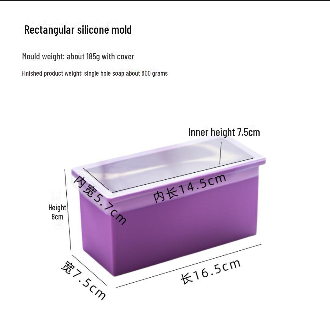 

Силиконовая форма для мыловарения холодным способом своими руками с крышкой (600г/1100г)