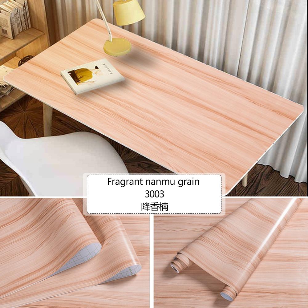 Thickened Wood Grain Self Adhesive Wallpaper Waterproof Wardrobe Tabletop Furniture Refurbished Adhesive Wallpapers 3D