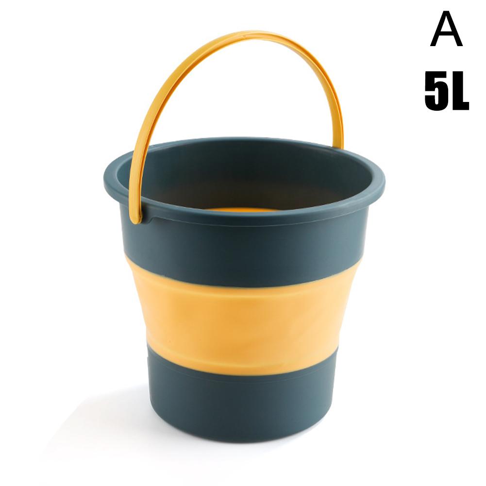 

Силиконовое ведро для продвижения рыбалки, складное ведро, квадратное ведро для рыбалки, автомобильное ведро для кемпинга, на открытом воздухе, W3T0 4.6L синий